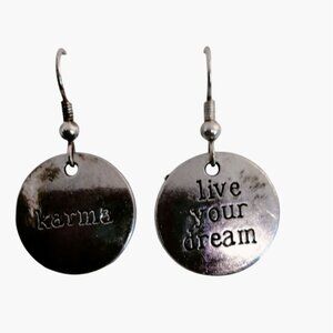 Karma Earring Live Your Dream Inspiration Graduation